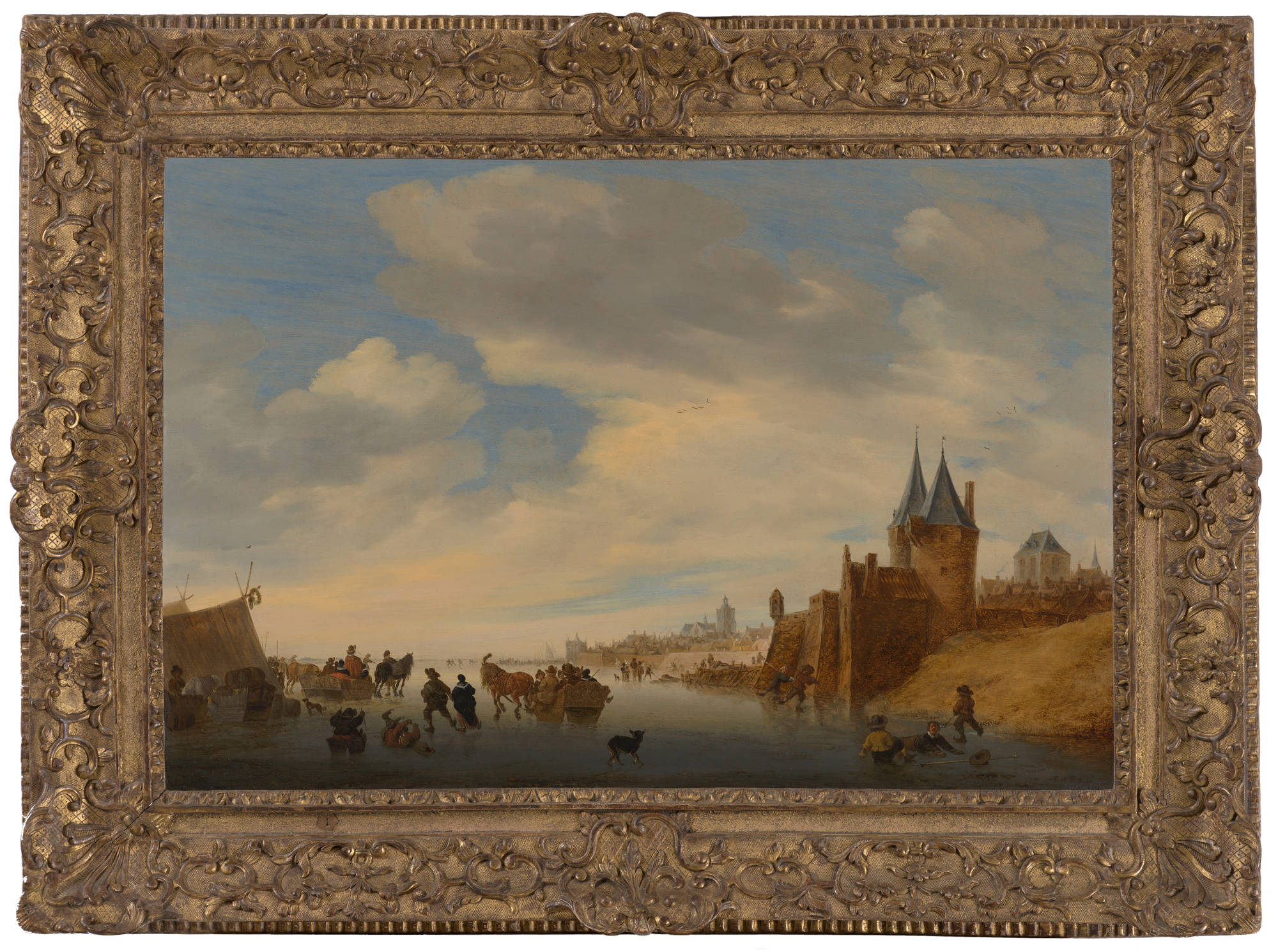 Salomon van Ruysdael Winterlandschap bij Arnhem