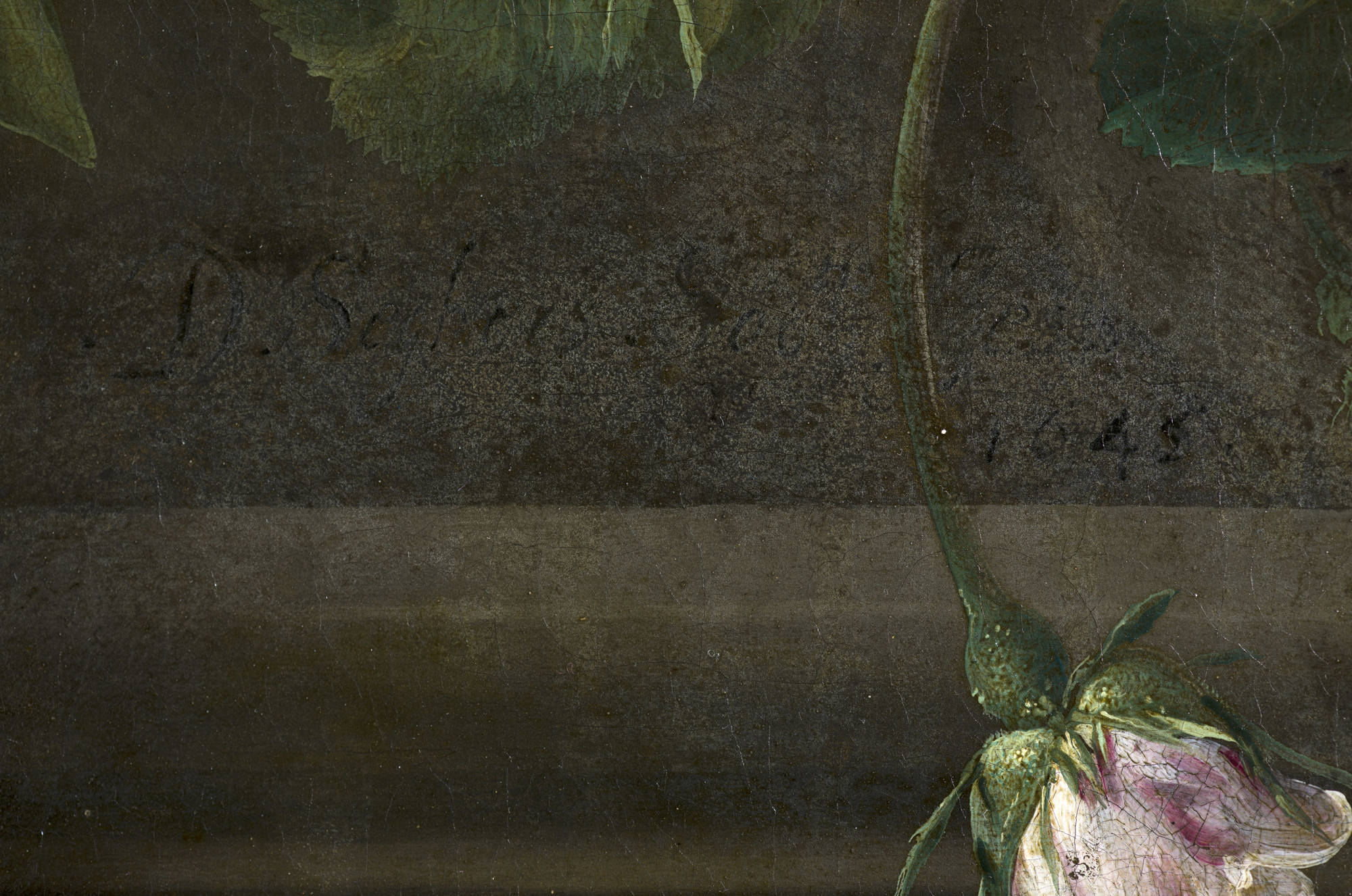 Daniël Seghers & Thomas Willeboirts Bosschaert  Bloemencartouche met Mariabeeld