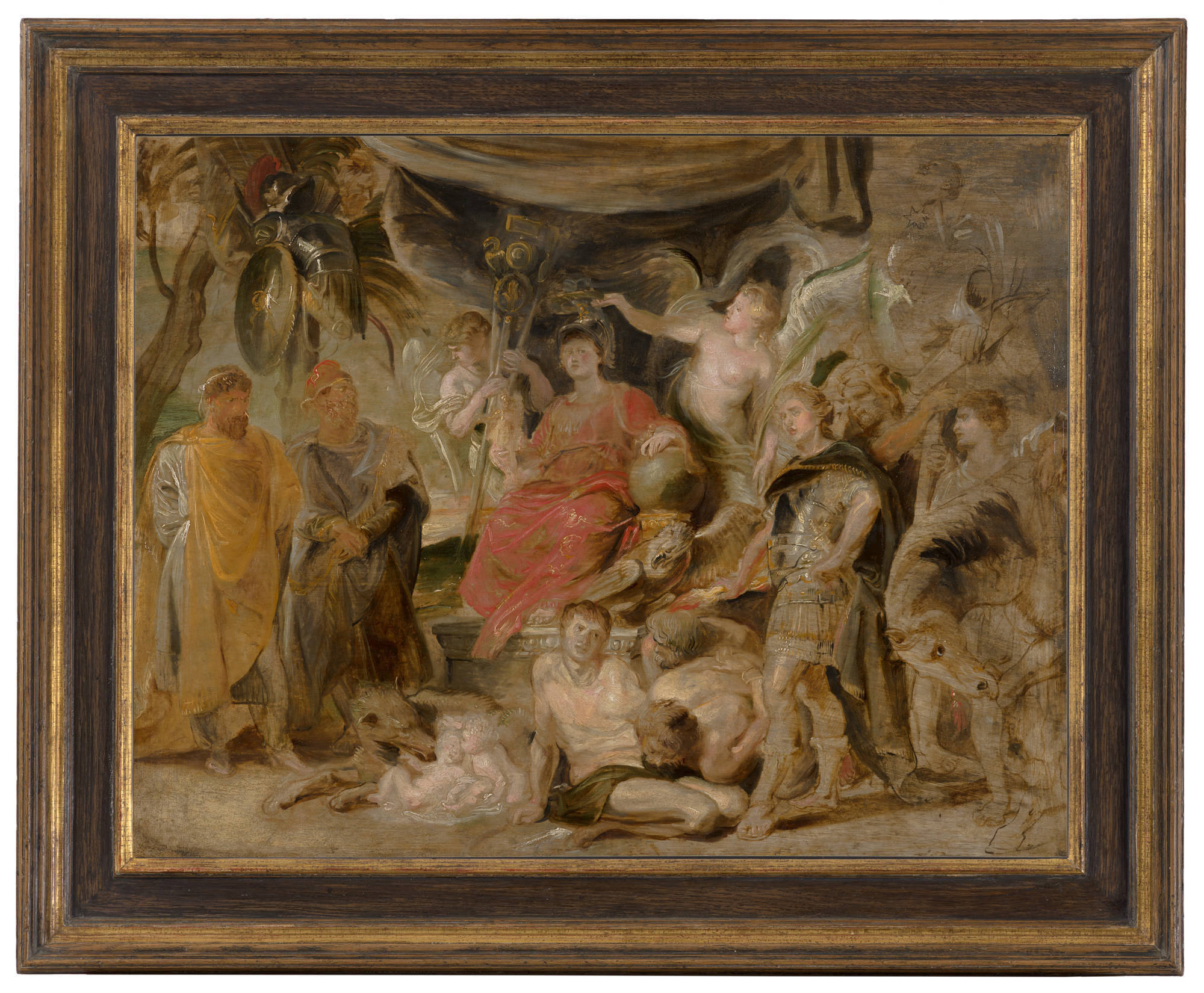 Peter Paul Rubens  De triomf van Rome: De jeugdige keizer Constantijn eert Rome