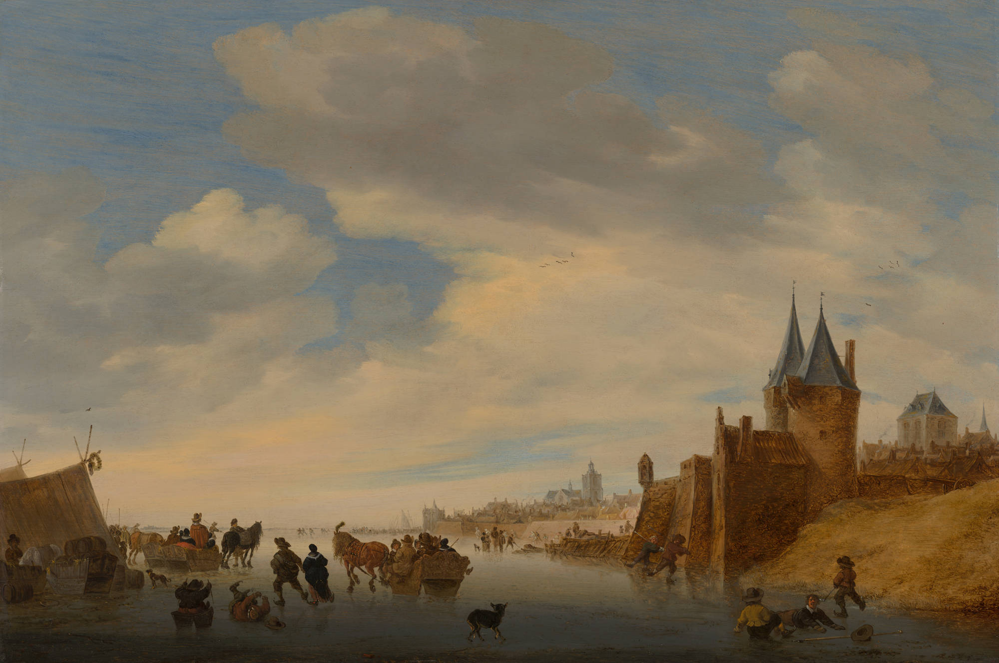 Salomon van Ruysdael Winterlandschap bij Arnhem