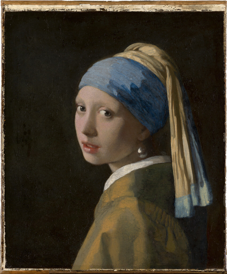 Girl with a Pearl Earring by Johannes Vermeer Painting Reproduction