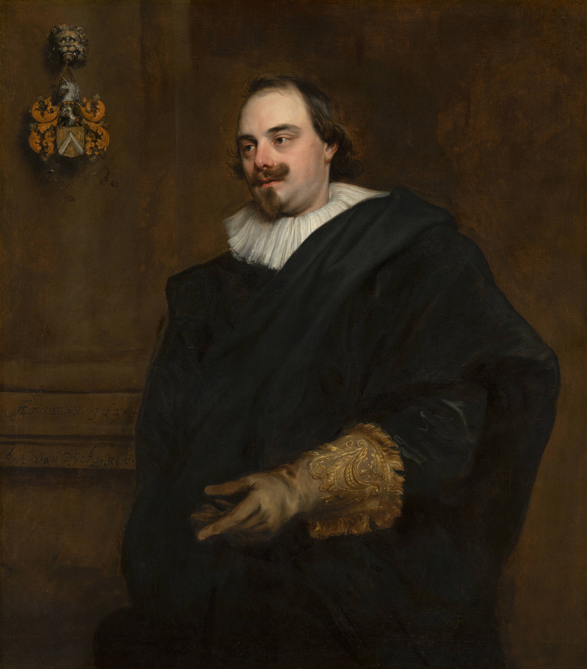 Anthony van Dyck  Portret van Peeter Stevens (c.1590-1668)
